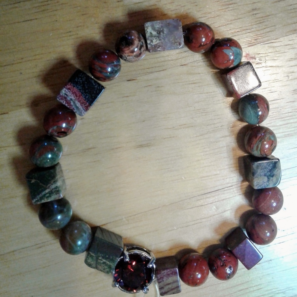 Fire Jasper Men's Bracelet